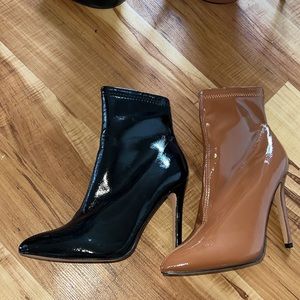 Catherine Malandrino Patent Stiletto Booties